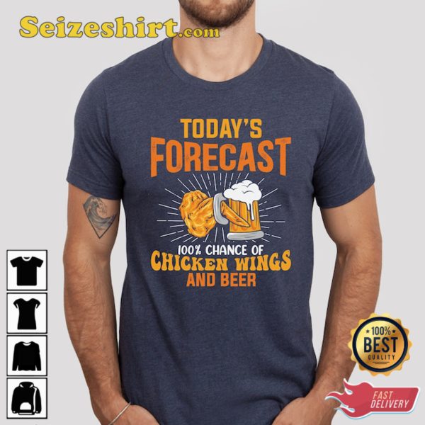 Beer Chicken Wings Shirt, Funny Beer Lover Shirt