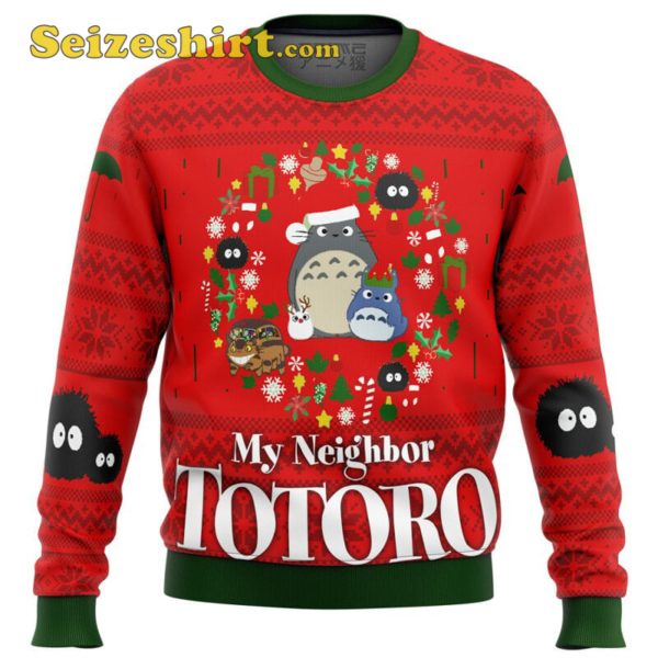 Best Neighbor Totoro Ugly Christmas Red Sweater