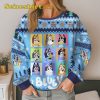 Bluey Bingo Xmas Sweatshirt  Bluey Family Christmas