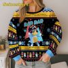 Bluey Dad Ugly Christmas Bandit Heeler Xmas Sweater