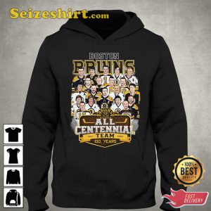 Boston Bruins All Centennial Team 100 Years 1924 2024 T Shirt, Hoodie