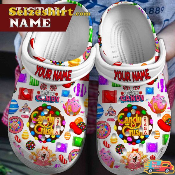 Candy Crush Saga Game Crocs Clogs Shoes For Kids