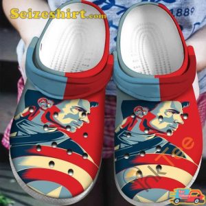 Captain America Movie Crocs Crocband Shoes Clogs