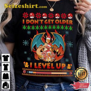 Charizard I Don’t Get Older I Level Up Ugly Sweater