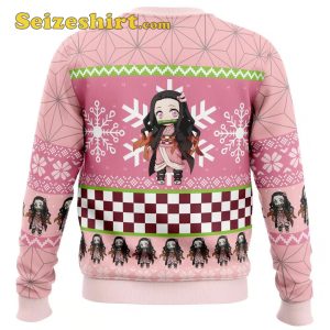 Chibi Christmas Nezuko Kamado Demon Slayer Anime Christmas Sweater