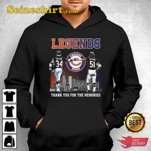 Chicago Bears Legends Payton And Butkus Memories Shirt, Sweatshirt, Hoodie