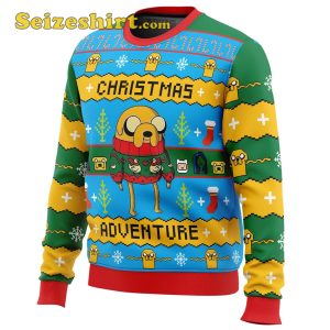 Christmas Adventure Time Ugly Graphic Sweater