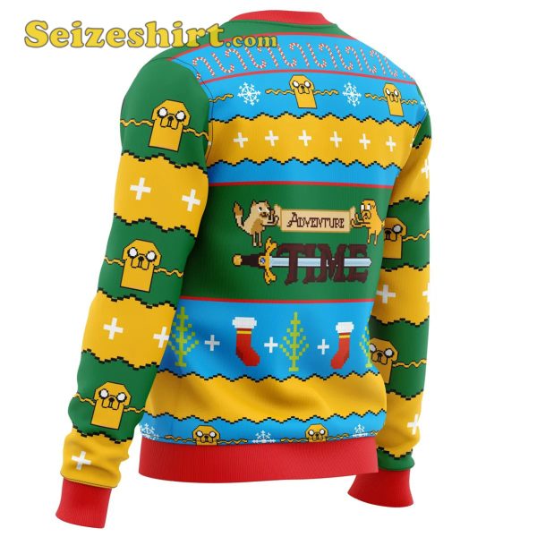 Christmas Adventure Time Ugly Graphic Sweater