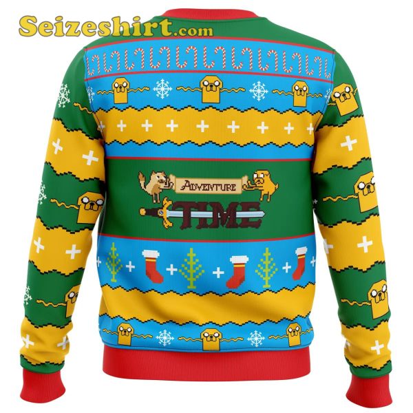 Christmas Adventure Time Ugly Graphic Sweater