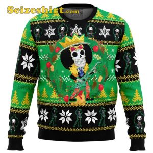 Christmas Brook One Piece Ugly Christmas Sweater, Men’s V Neck Sweaters