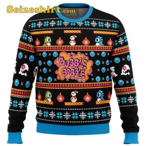Christmas Bubble Bobble Ugly Christmas Sweater, Holiday Sweater