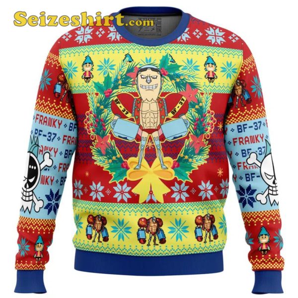 Christmas Franky One Piece Ugly Hoodie Sweater