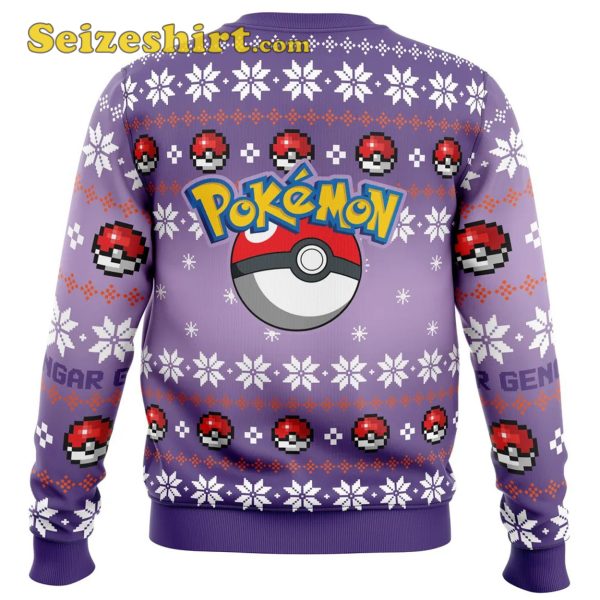 Christmas Gengar Pokemon Ugly Oversized Sweaters