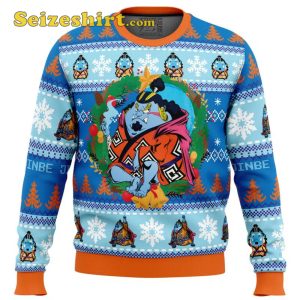Christmas Jinbe One Piece Ugly Men’s v Neck Sweater