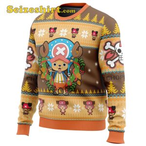 Cute Christmas Sweaters Tony Chopper One Piece Ugly Christmas Sweaters