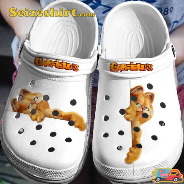 Cute Garfield Crocs Crocband Shoes Gift For Kids
