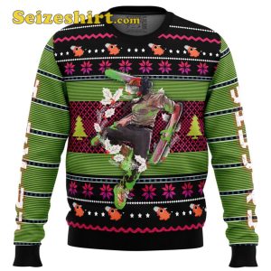 Denji Chainsaw Man Mens Christmas Sweater