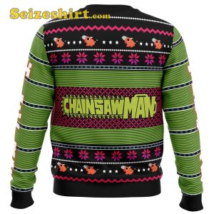 Denji Chainsaw Man Mens Christmas Sweater