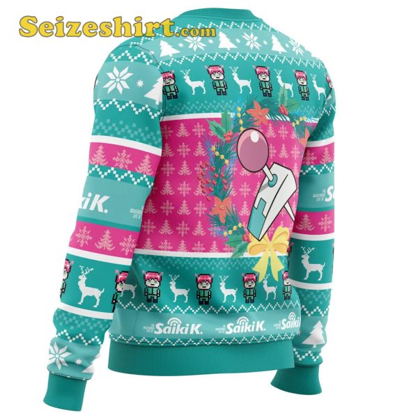 Design Sweats, Christmas at School Saiki Kusuo no Psi-nan Ugly Christmas Sweater