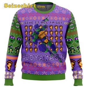Donatello Rise of the Teenage Mutant Ninja Turtles Mens Christmas Sweater