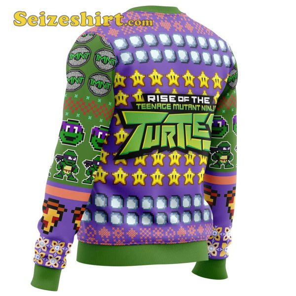 Donatello Rise of the Teenage Mutant Ninja Turtles Mens Christmas Sweater