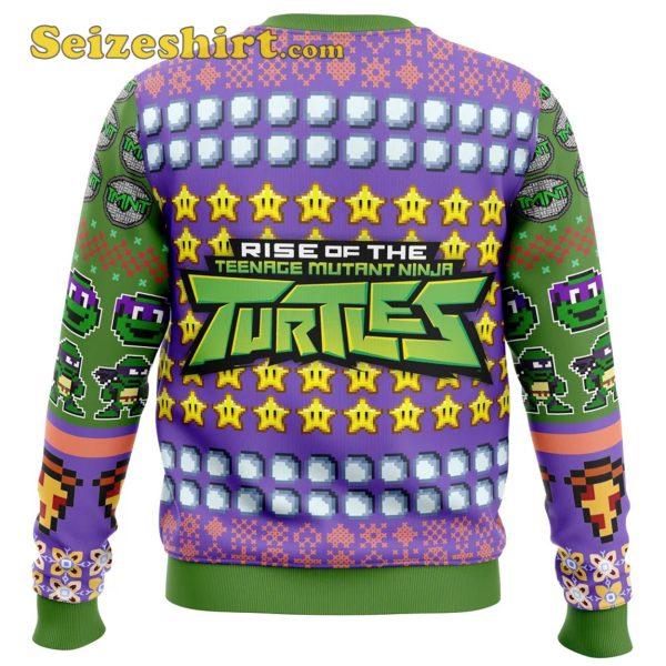 Donatello Rise of the Teenage Mutant Ninja Turtles Mens Christmas Sweater