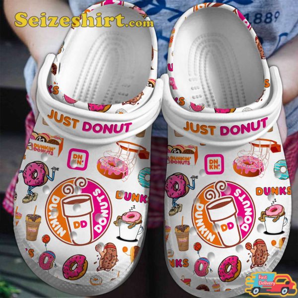 Dunkin Donuts Crocs Clogs Shoes For Women