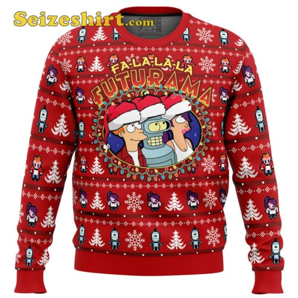 Fa-La-La-La Futurama Ugly Red Sweater