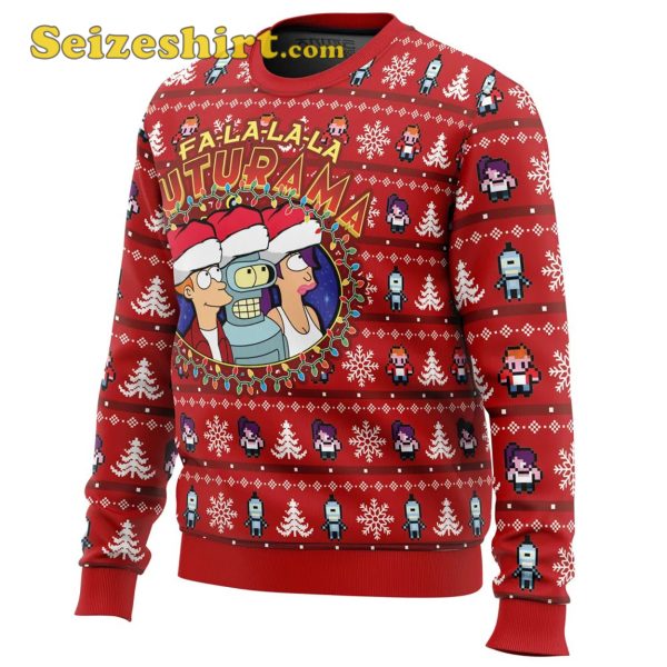 Fa-La-La-La Futurama Ugly Red Sweater