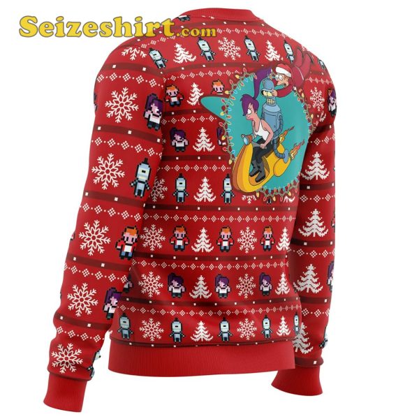 Fa-La-La-La Futurama Ugly Red Sweater