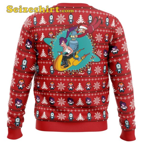 Fa-La-La-La Futurama Ugly Red Sweater