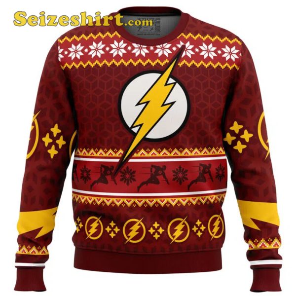 Fast Christmas The Flash DC Comics Ugly Sweater