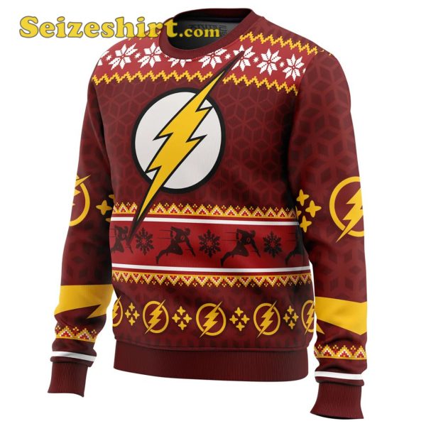 Fast Christmas The Flash DC Comics Ugly Sweater