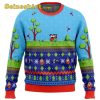 Festive Duck Hunt Ugly V Neck Sweater