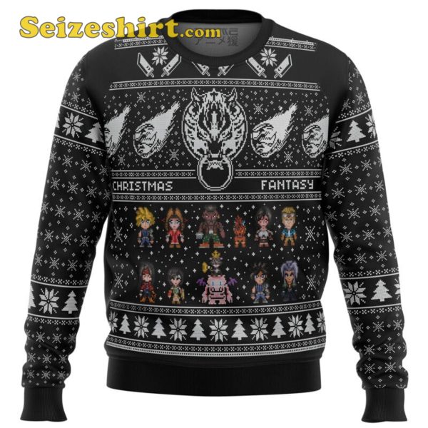 Final Fantasy 7 VII FF7 Ugly Black Sweater