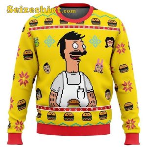 Funny Ugly Sweater Christmas Party Bobs Burgers