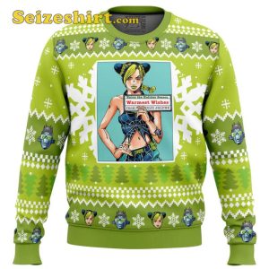 Girls Sweater Christmas Jolyne Kujo Jojo’s Bizarre Adventure Christmas