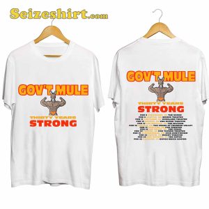 Government Mule T Shirts 30 Years Strong Tour 2024