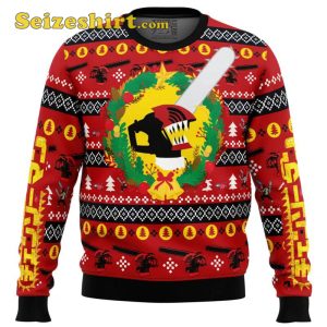 Graphic Sweater Christmas Dream Chainsaw Man Ugly