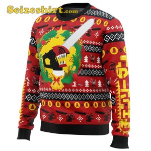 Graphic Sweater Christmas Dream Chainsaw Man Ugly