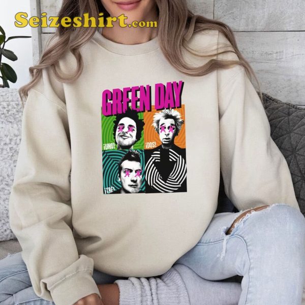 Green Day Album Cover Uno Dos Tre Shirt