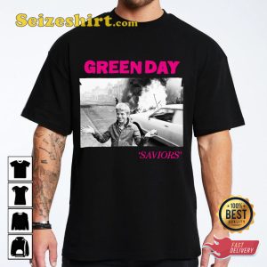 Green Day Shirt Saviors Album Cover
