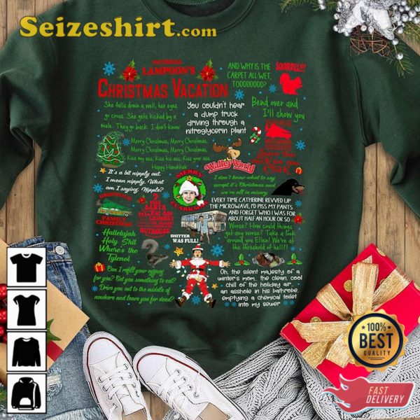 Griswold Christmas Sweatshirt, National Lampoon’s Christmas Shirt, Griswold Group T-Shirt, You Serious Clark Tee, Hoodie Sweater