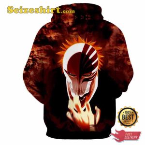 Ichigo Kurosaki Hollow Mask Cool Hoodie Sweater, 3 Shirt