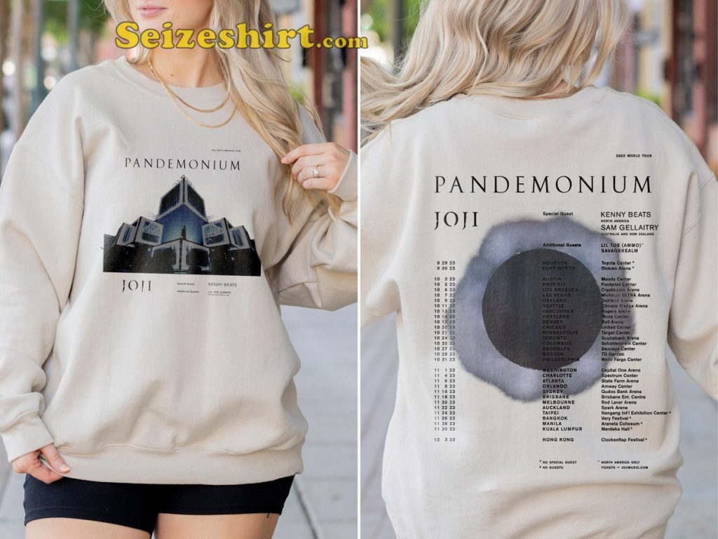 Joji Hoodie Pandemonium Tour 2023 Shirts