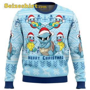 Kids Ugly Christmas Sweater Squirtle Pokemon Gift For Kiss