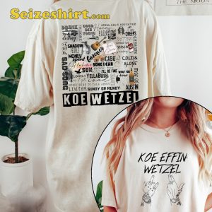 Koe Wetzel T Shirt Best Songs