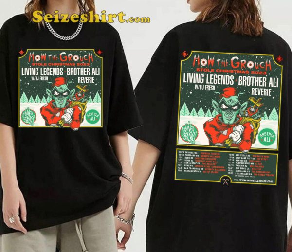 Living Legends Tour How The Grouch Stole Christmas 2023 Shirt