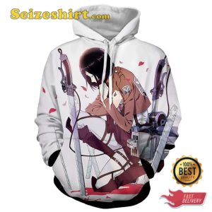 Lonely Mikasa Praying Fan Art Vibrant Hoodie, Sweater, 3D Shirts
