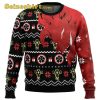 Men Black Sweater Asta Demon Clover Ugly Christmas